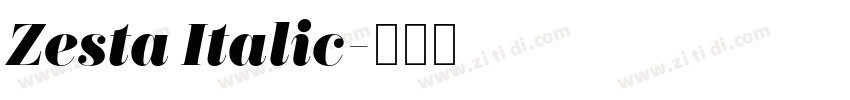 Zesta Italic字体转换